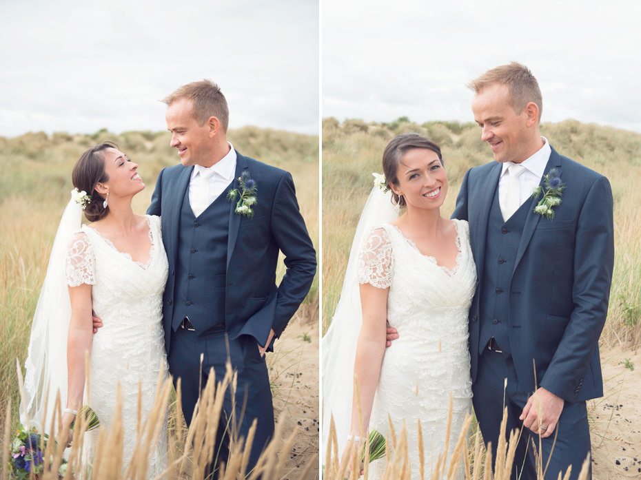 Camber Sands bride & groom