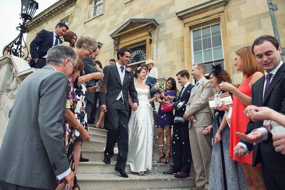 Relaxed wedding photography at Botleys Mansion