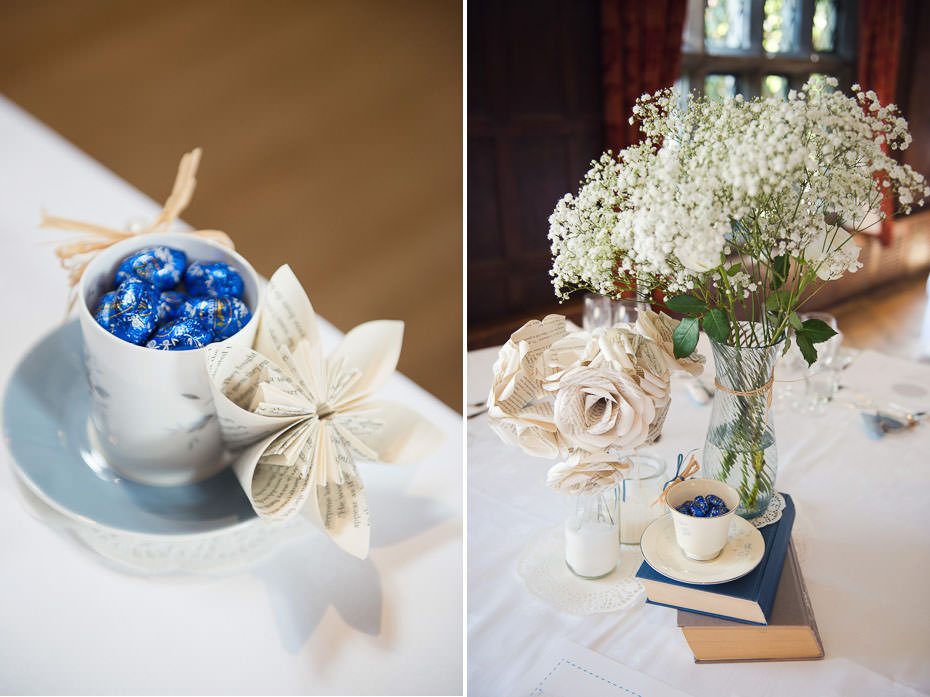 Blue and white wedding theme