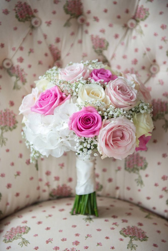 pink rose bridal bouquet-1