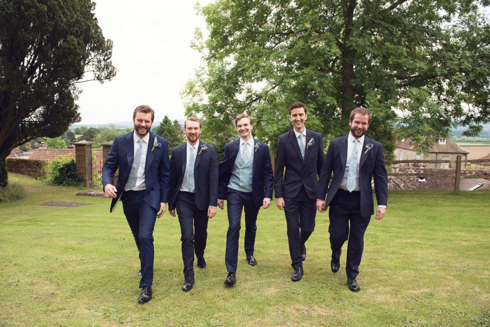 The grooms and his groomsmen