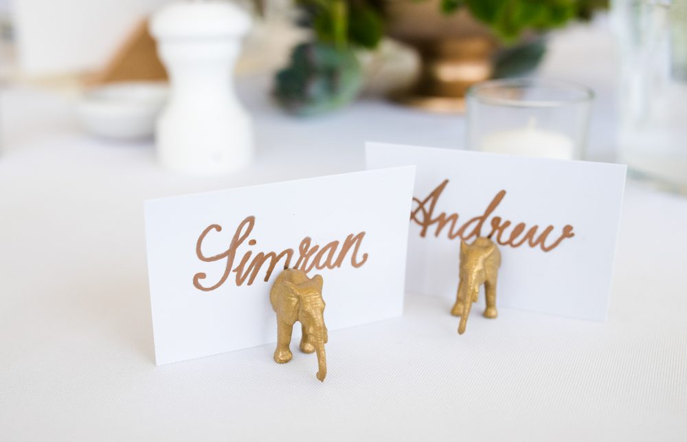 Gold gilded elephant place names