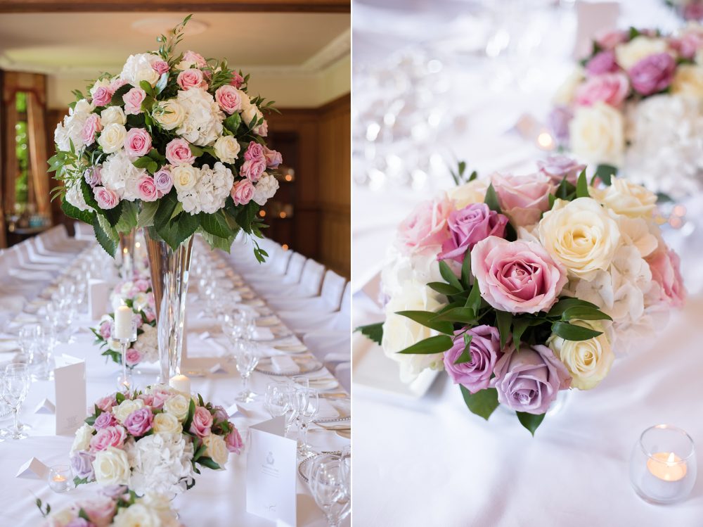 Wedding flowers at Pennyhill Park
