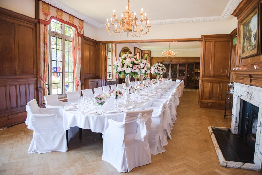 Intimate wedding reception at Pennyhill Park-1