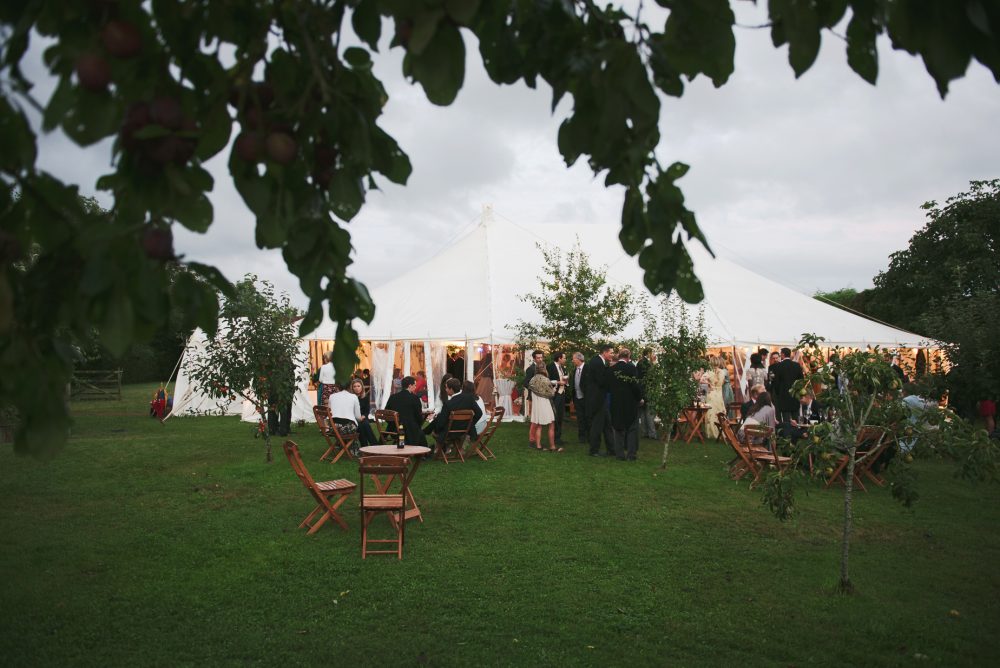 Country marquee wedding