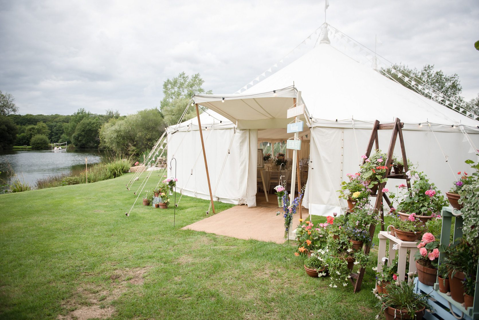 Duncton Mill Fishery marquee weddings