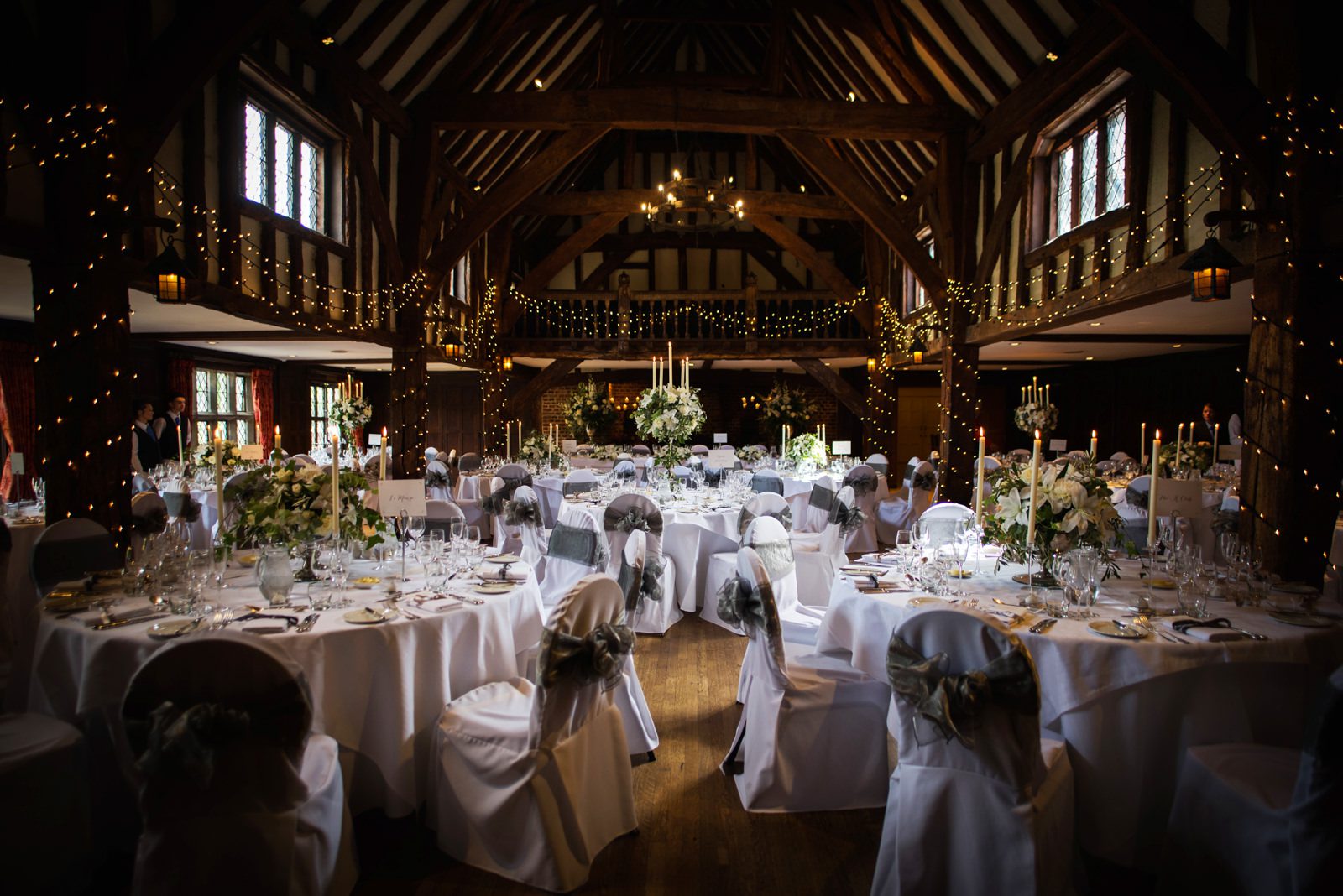 The Tithe Barn at Great Fosters in Surrey - Juliet Mckee Photography.