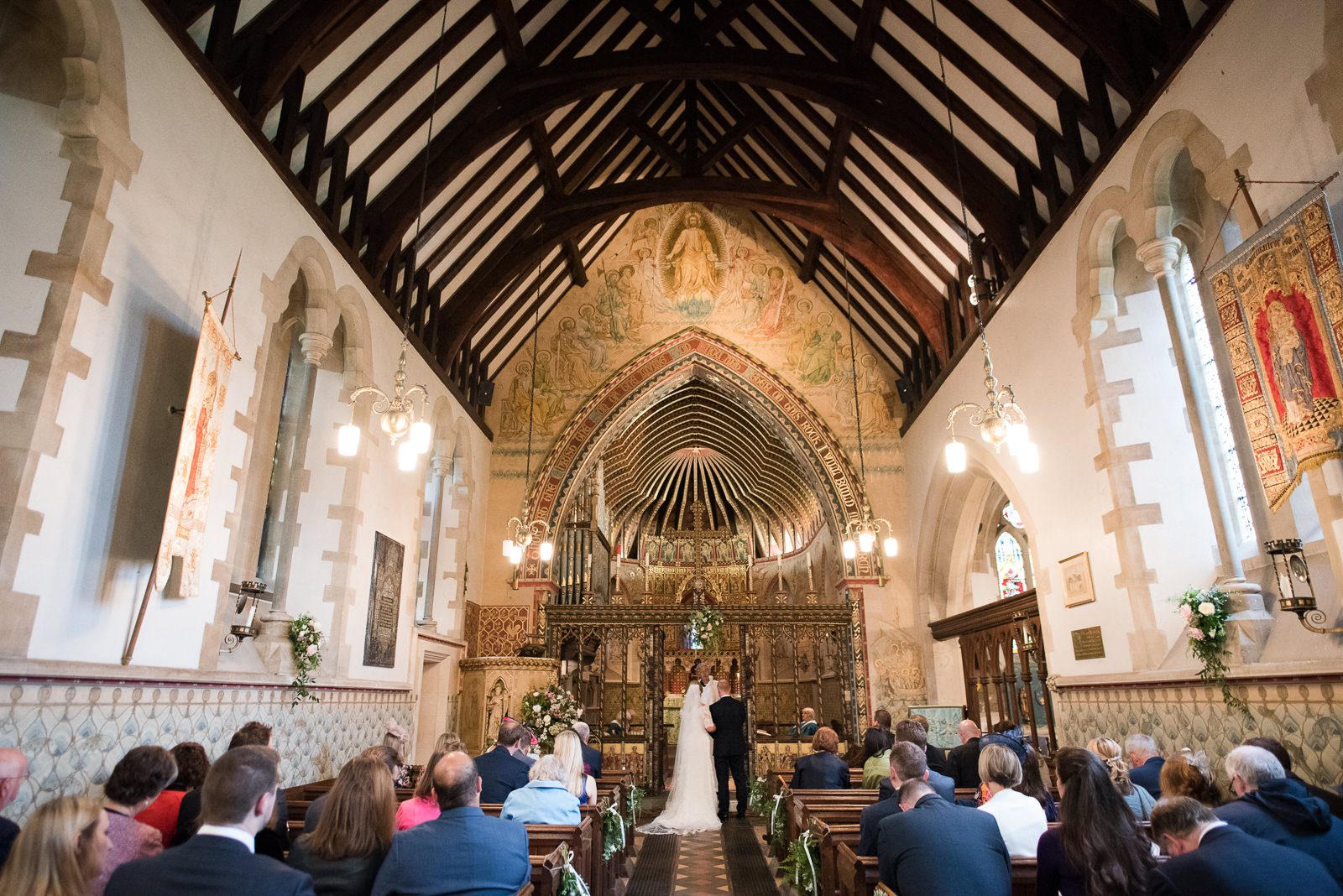 St Peters Church Hascombe wedding photographs
