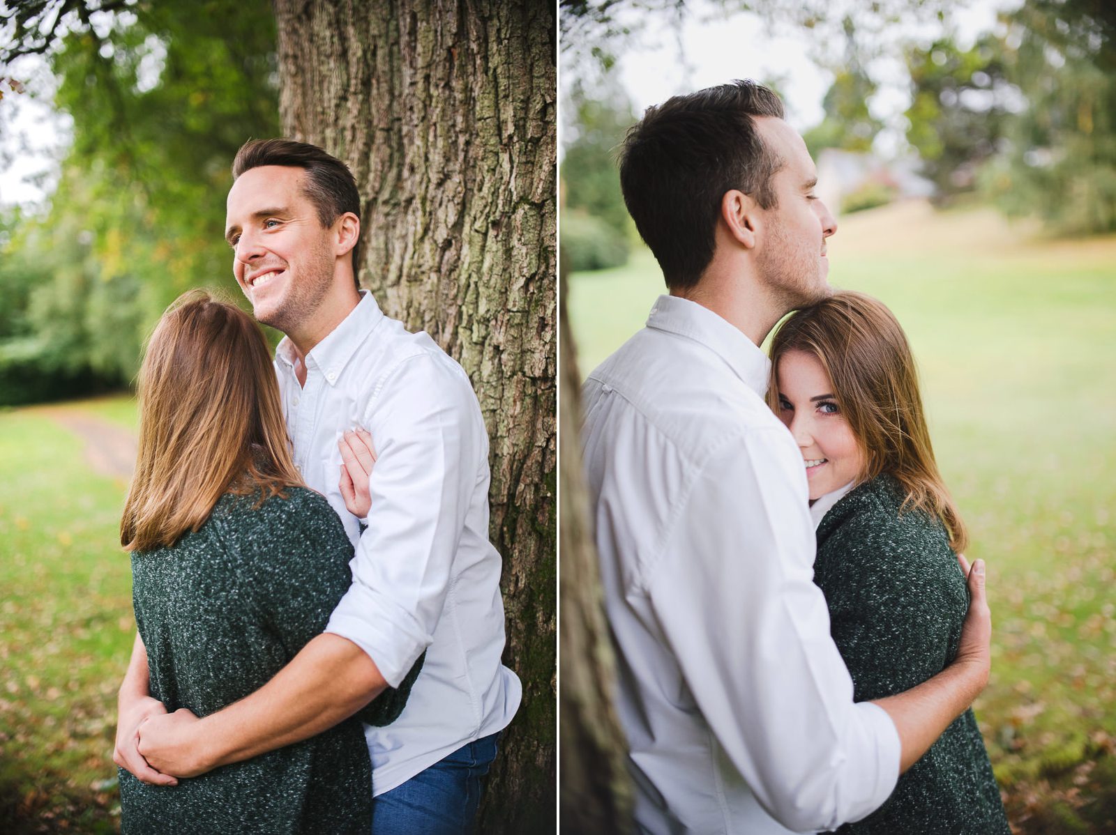 Relaxed and intimate engagement photography