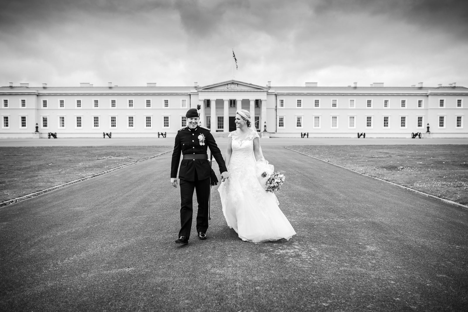 RMAS black and white documentary wedding photography.