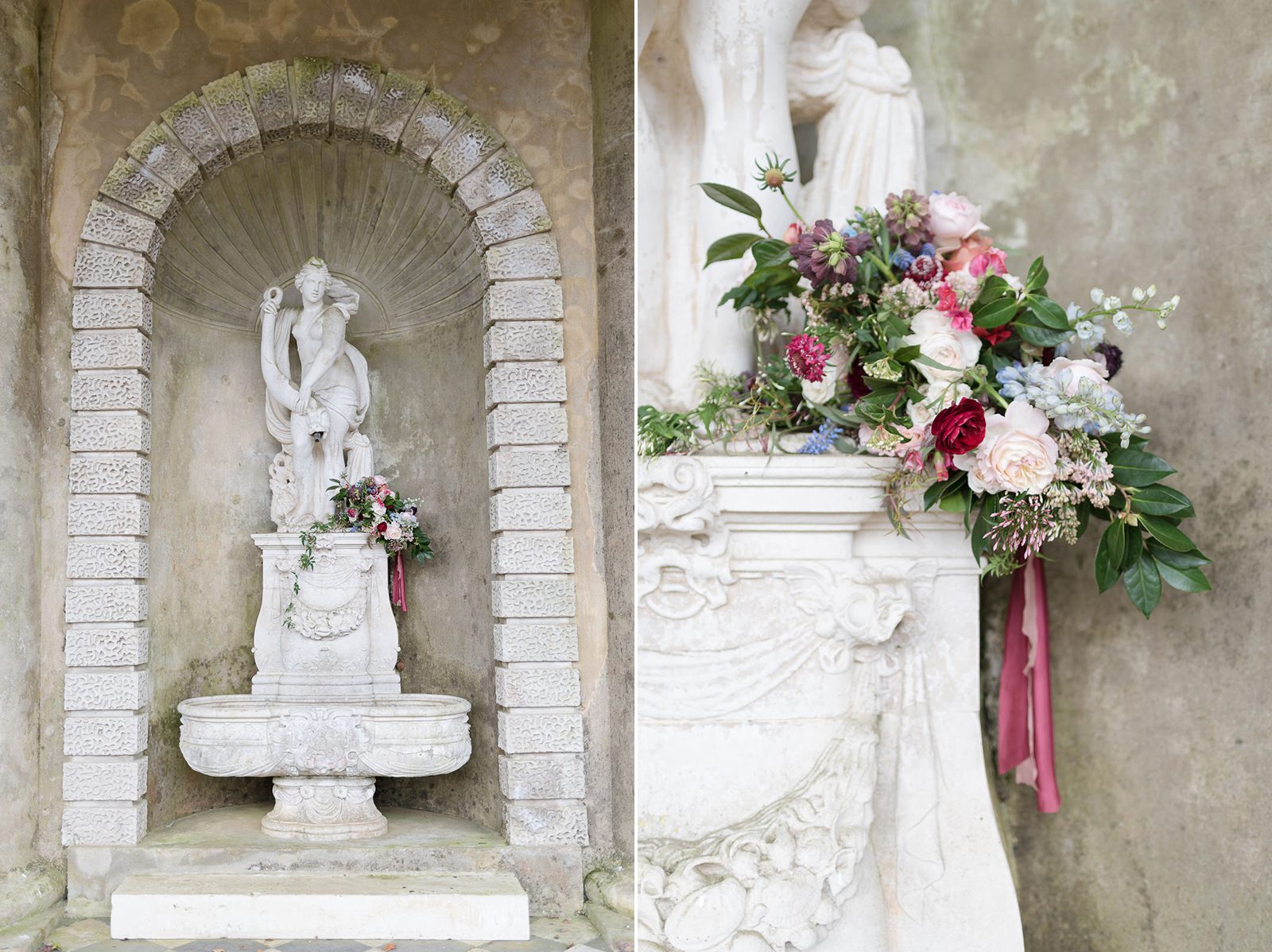 Contemporary bridal bouquet inspiration at Wotton House