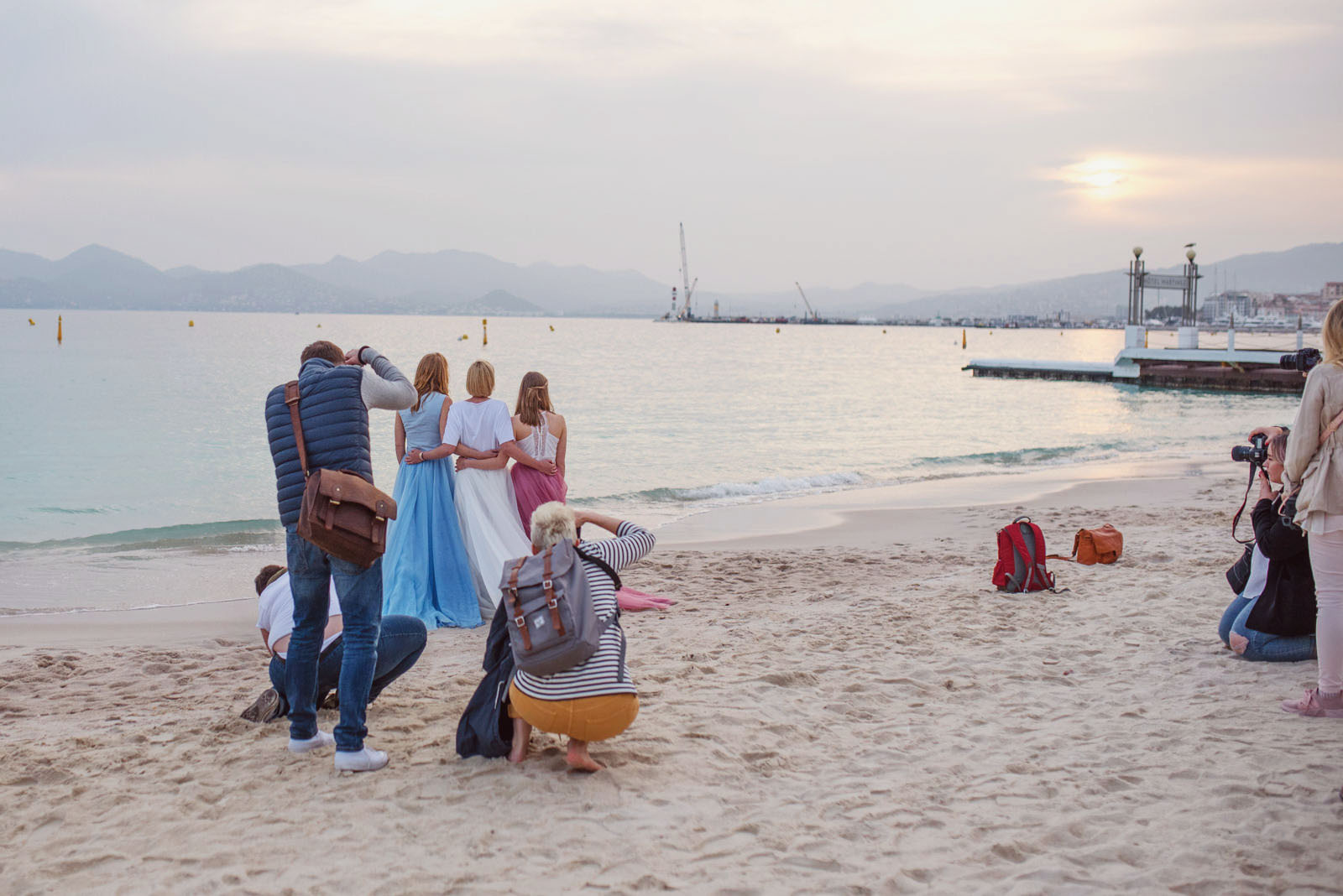 Photographers beach style shoot in Cannes