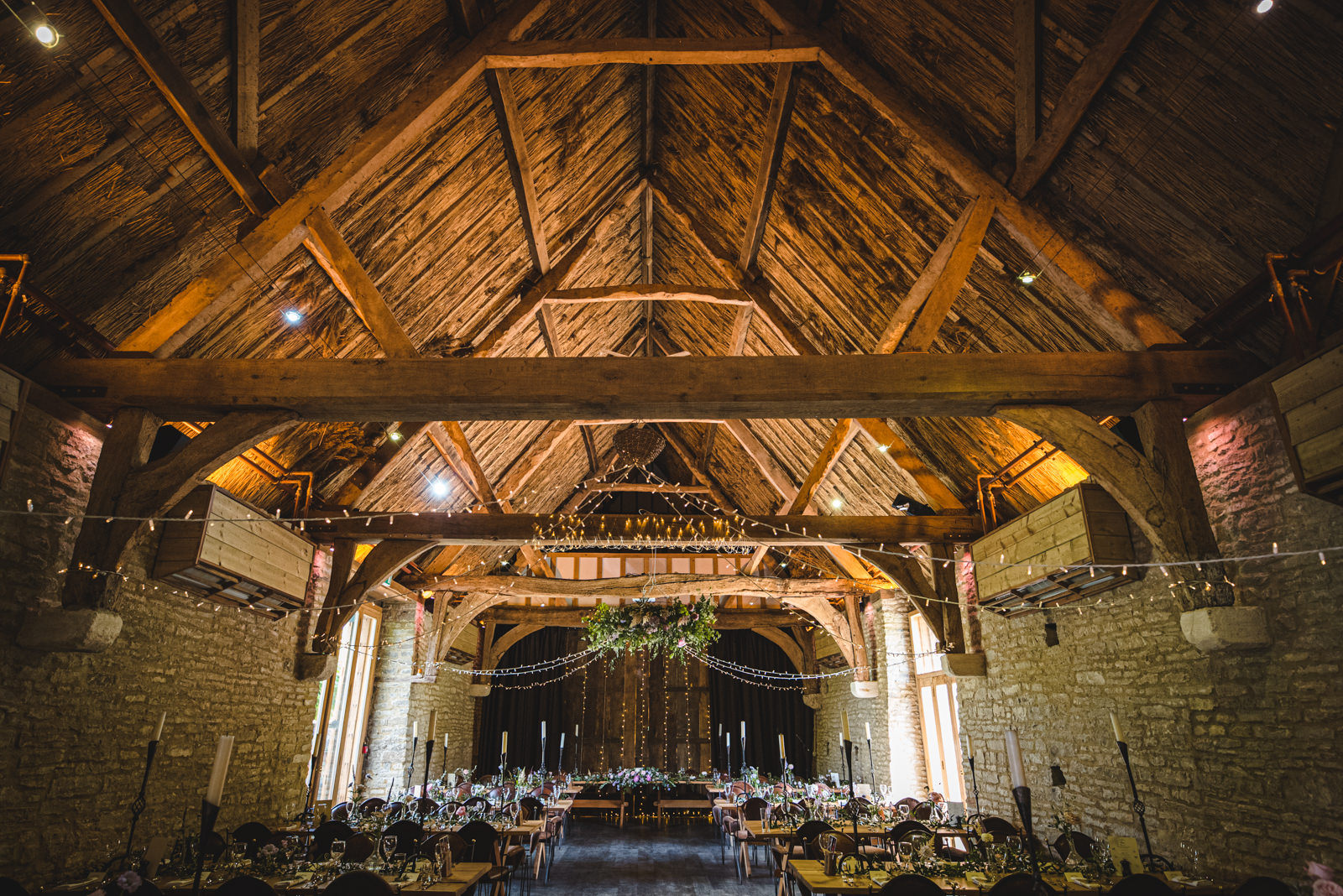 Rustic English barn wedding/