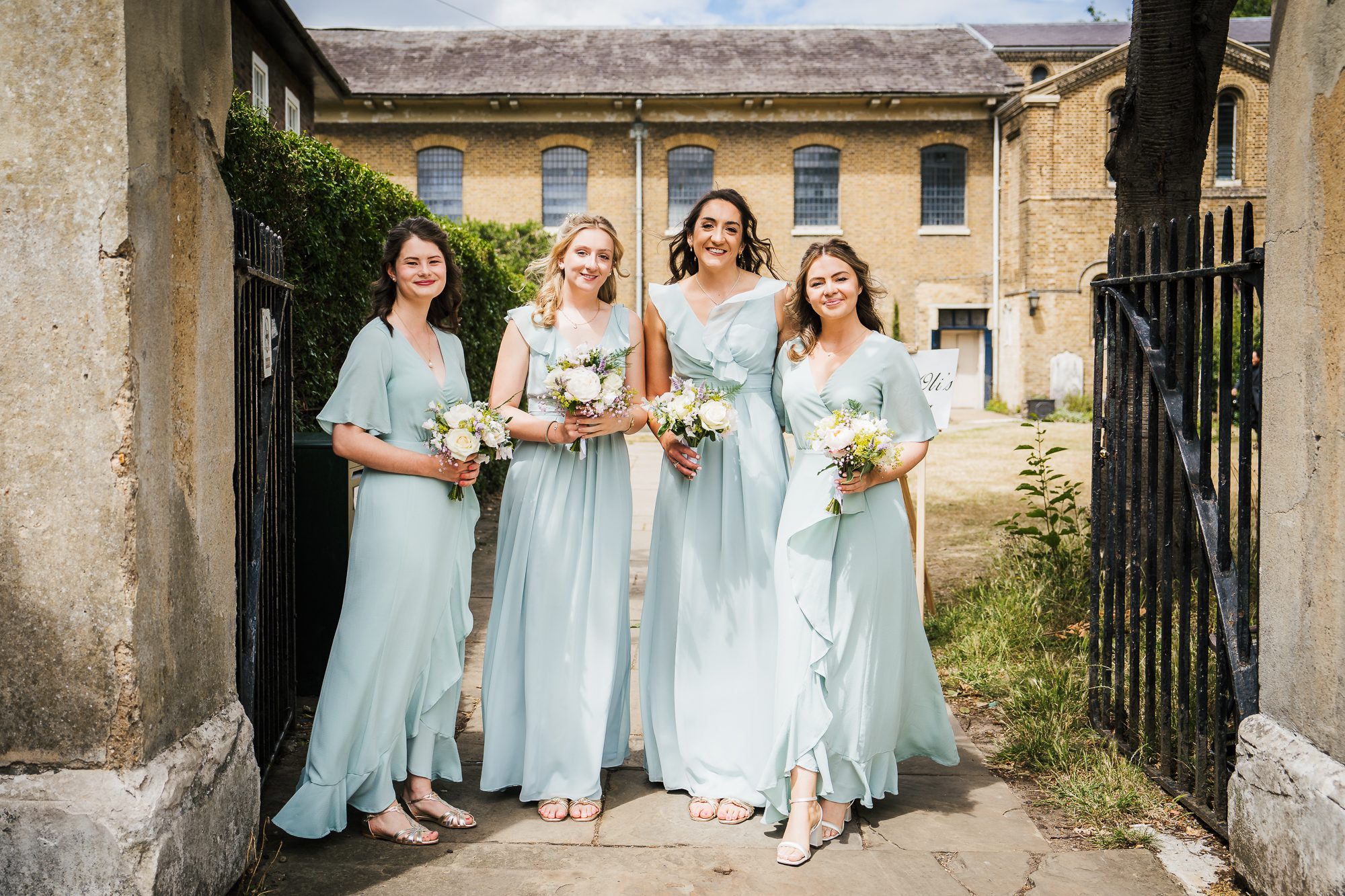 Maids to Measure bridesmaids for a London summer wedding.