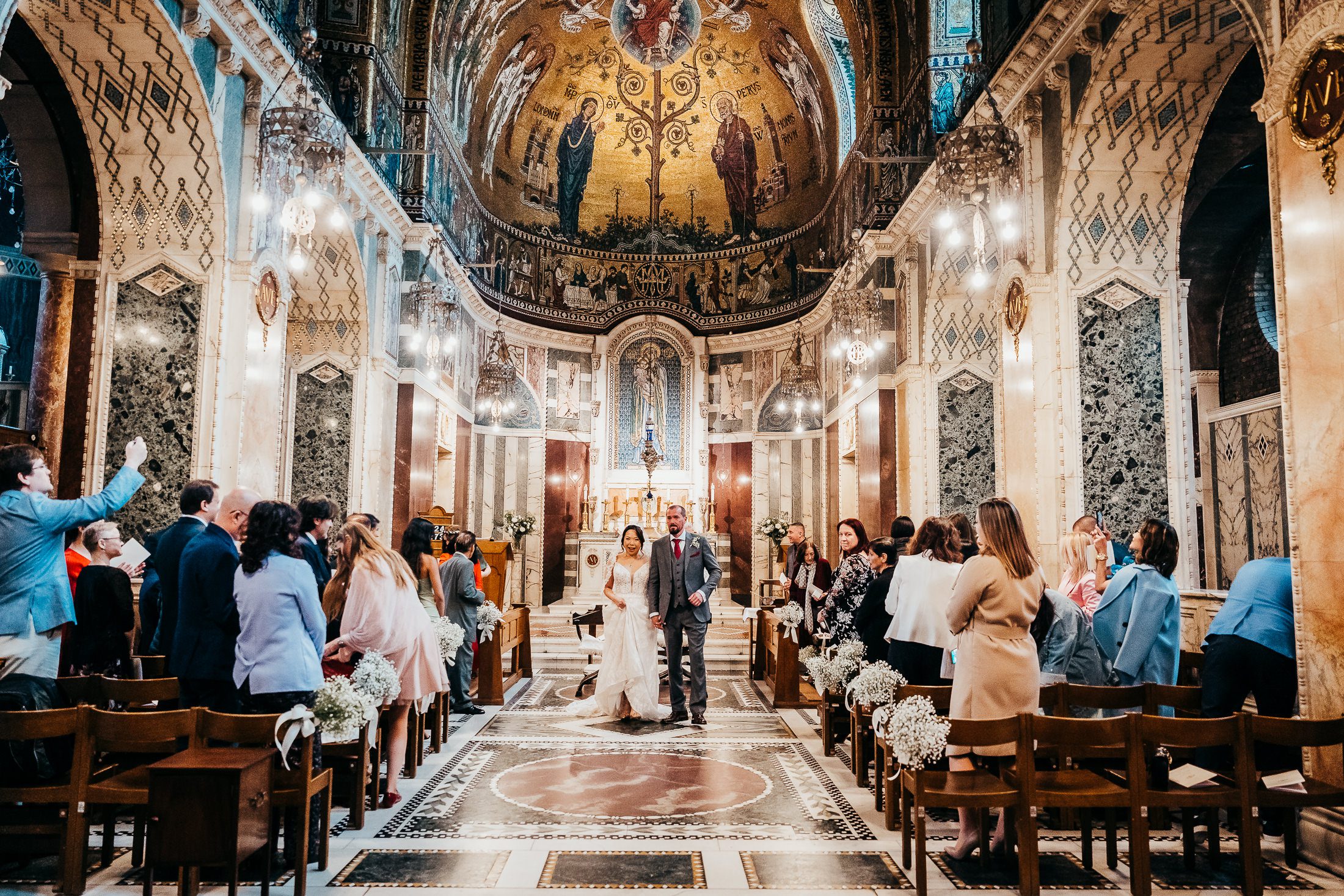 Westminster Cathedral Lady Chapel wedding photography.
